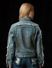 Load image into Gallery viewer, BENZAITEN Women prêt-à-porter Exclusive Unique Denim Jacket MAISON ILLURE Milano Tokyo