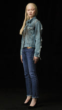 Load image into Gallery viewer, BENZAITEN Women prêt-à-porter Exclusive Unique Denim Jacket MAISON ILLURE Milano Tokyo