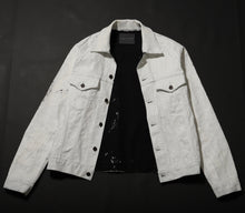 Load image into Gallery viewer, Yin and Yang White series Exclusive Denim prêt-à-porter men Denim Jacket MAISON ILLURE Milano Tokyo