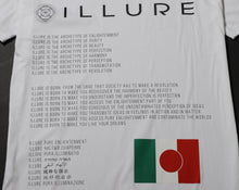 Load image into Gallery viewer, MANIFESTO Illure Superior White Cotton Unisex T-shirt MAISON ILLURE Milano Tokyo

