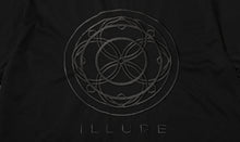 Load image into Gallery viewer, LOGO Embroidery ILLURE  Black Superior Cotton Unisex T-shirt MAISON ILLURE Milano Tokyo
